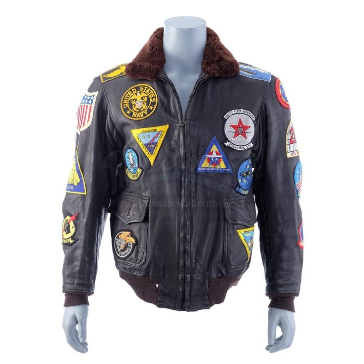Giacca Uomo In Pelle Stile Top Gun &ndash; Bomber Aviatore Pelle E Pelliccia &ndash; Taglie 2XS-3XL
