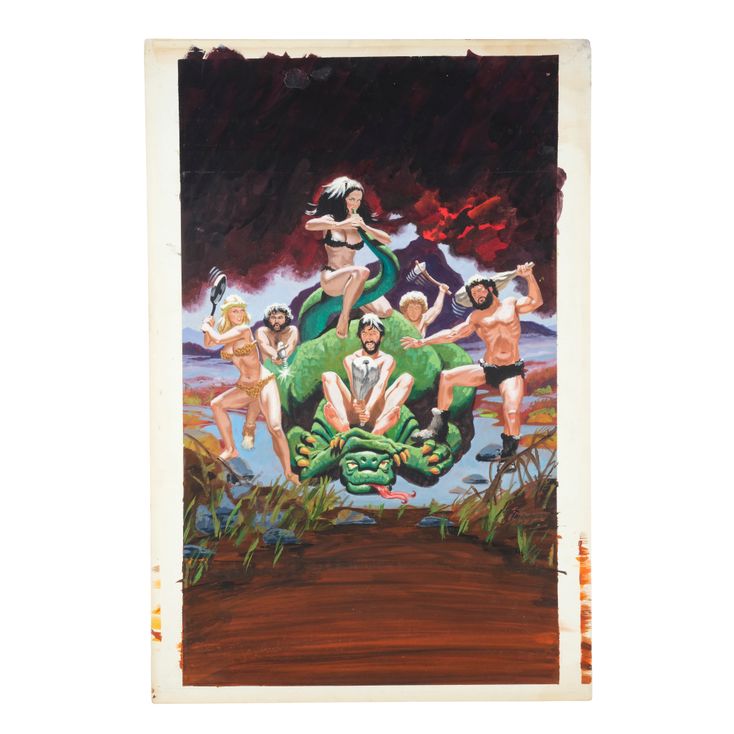 97. Hand-Painted Michael Hobson Poster Concept Artwork ### CAVEMAN