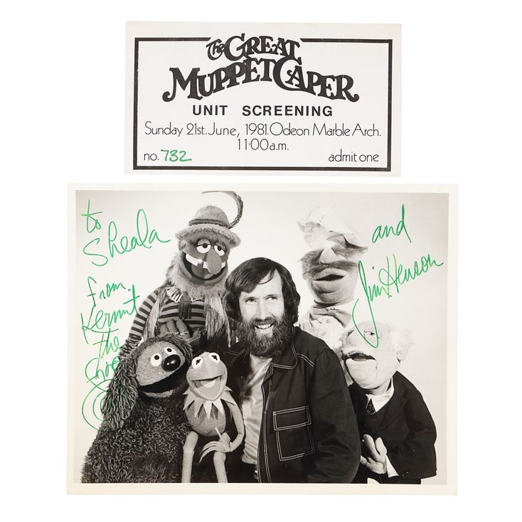Lot 1172 - Jim Henson Autographed Photo and Screening Ticket | GREAT ...