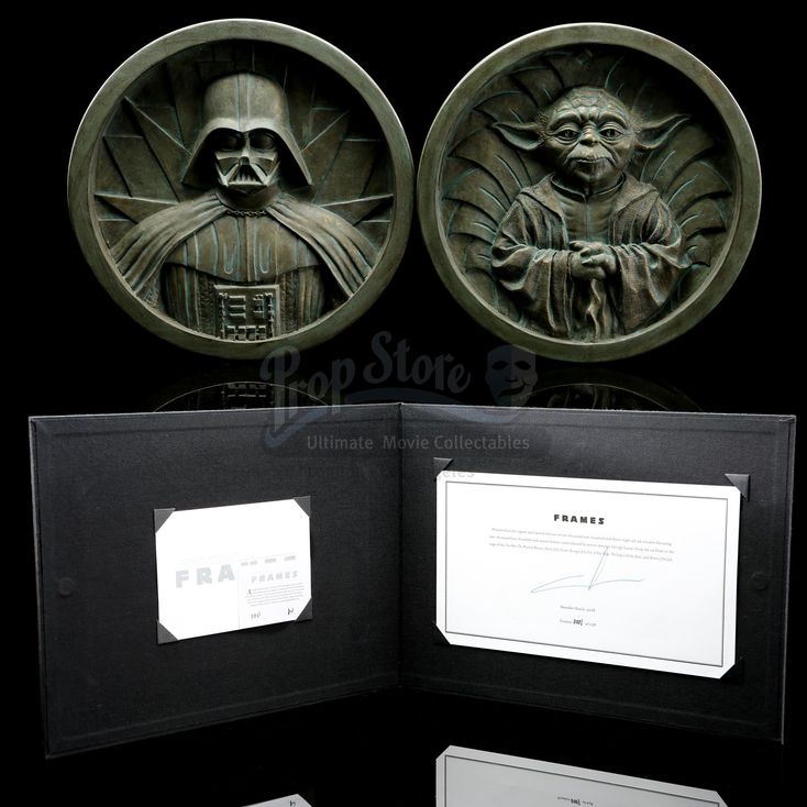 George Lucas-Signed Star Wars Frames Tipped-In Page and Prototype
