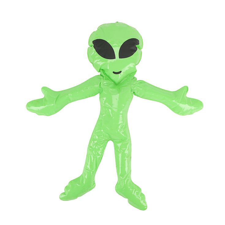 Henbrandt Aufblasbarer Alien – Grün, 64 Cm, Sci-Fi Deko Für Partys & Kinderzimmer