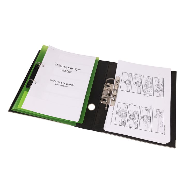 Pair of VFX Visuals and Storyboard Binders GULLIVER'S TRAVELS (2010)