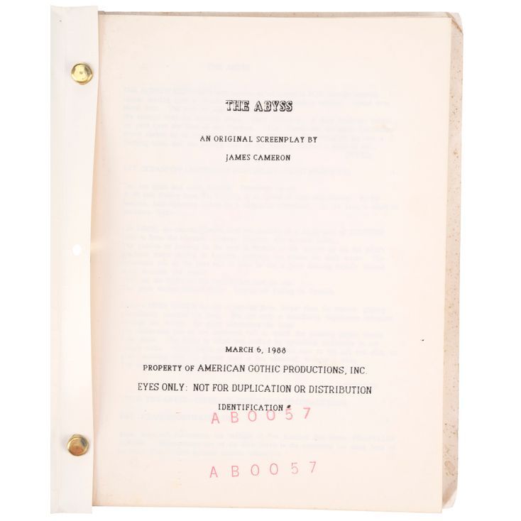 4. Studio Screenplay | ABYSS, THE (1989)
