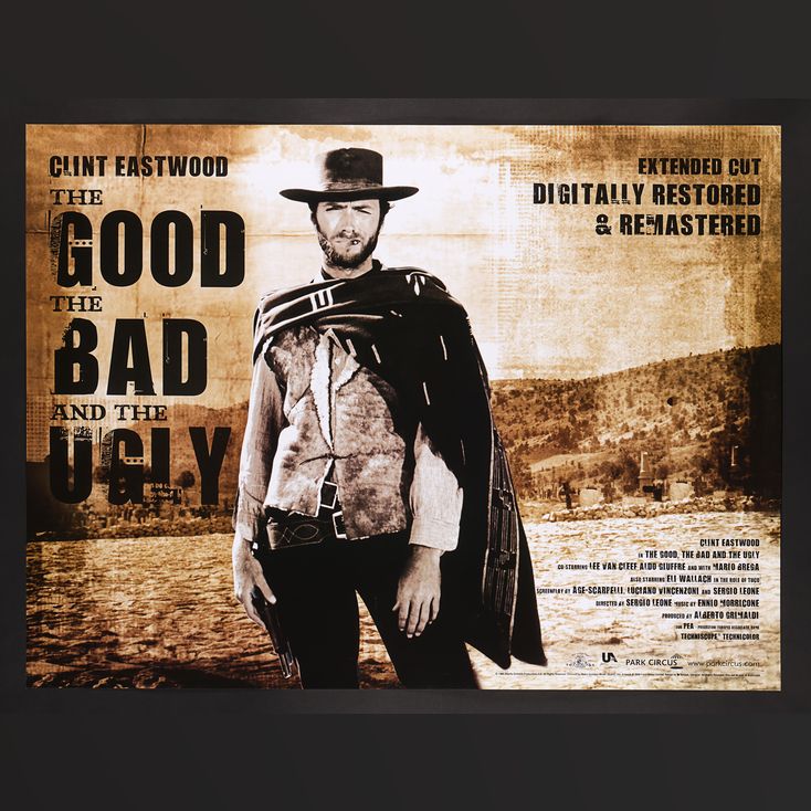 Lot 114 - Poster Live Auction - UK Quad, 2008 | GOOD, THE BAD AND THE ...