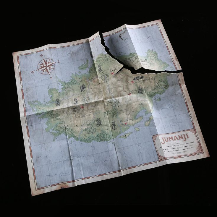 Stage 5 Jumanji Map with Missing Piece JUMANJI TO THE JUNGLE
