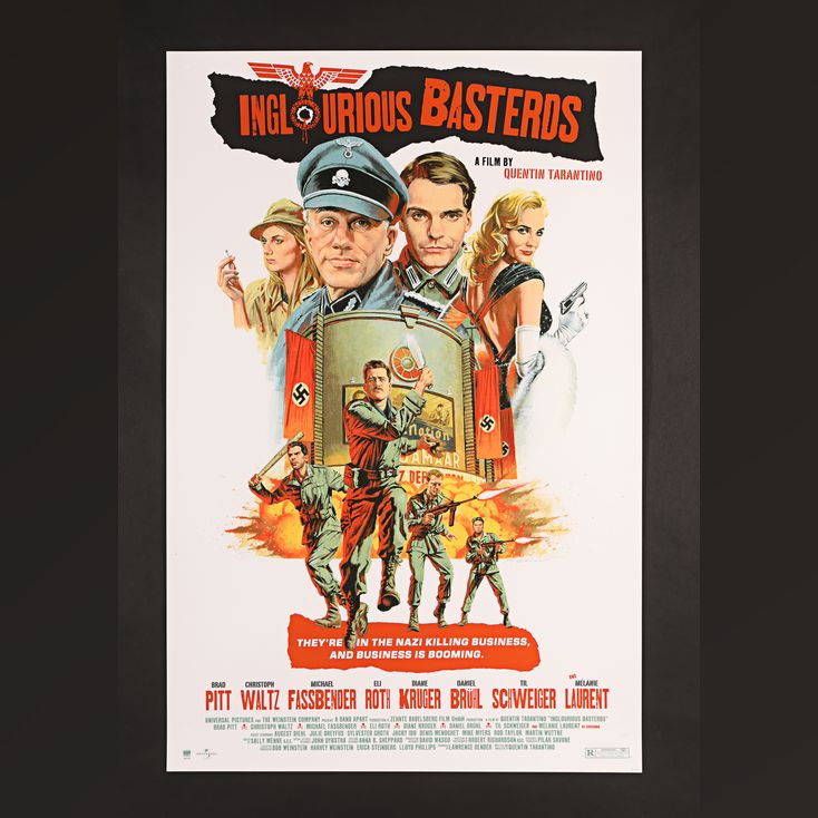 Lot 180 HandNumbered Limited Edition Print by Paul Mann, 2021 INGLOURIOUS BASTERDS (2009)