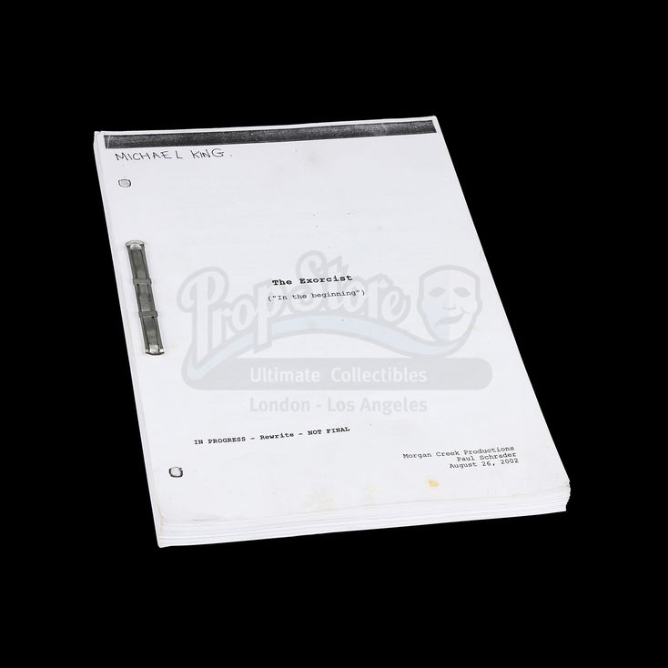 Script | EXORCIST: THE BEGINNING (2004)