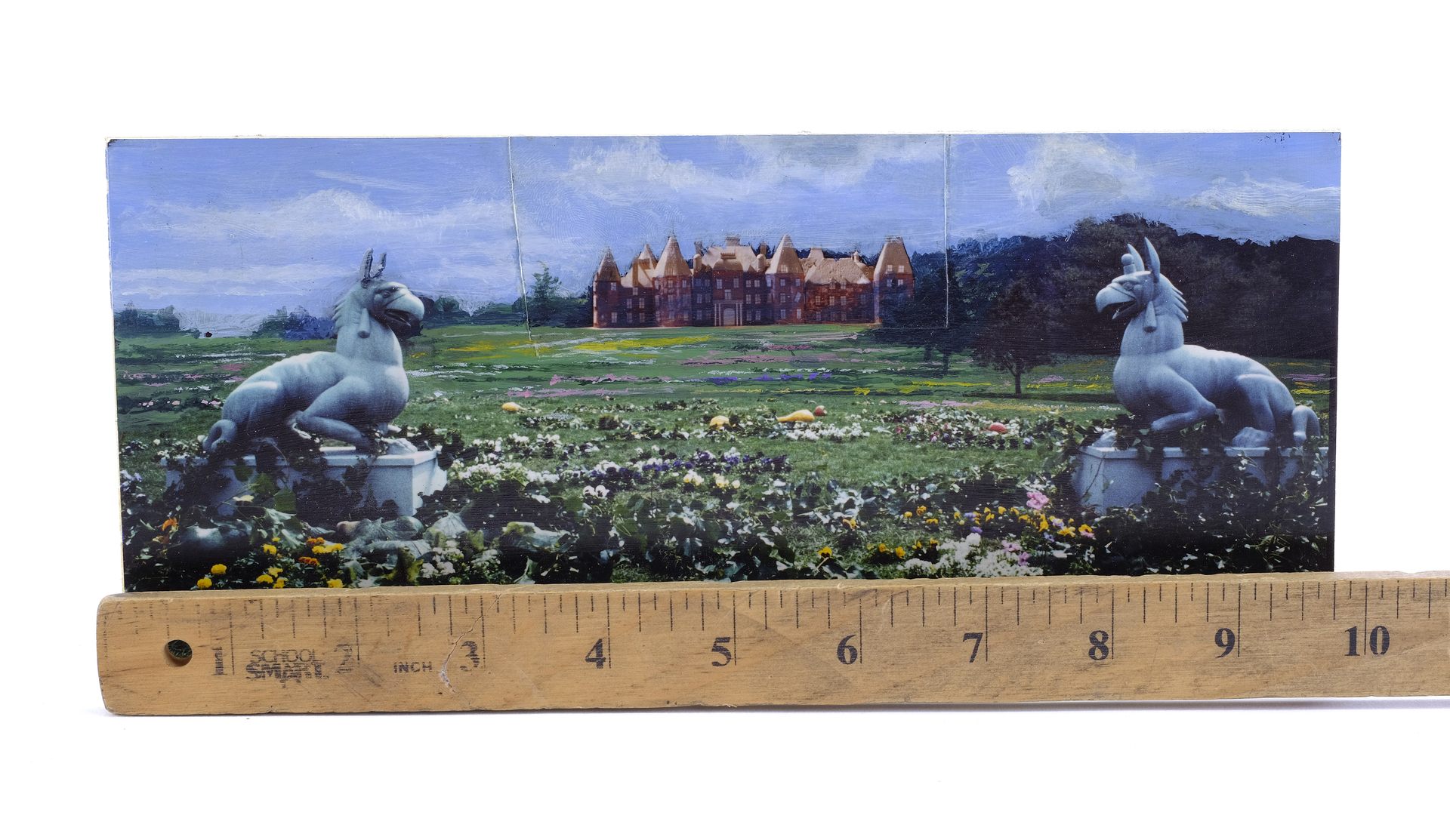 HandIllustrated and Printed Lenox Mansion Matte Painting Concept