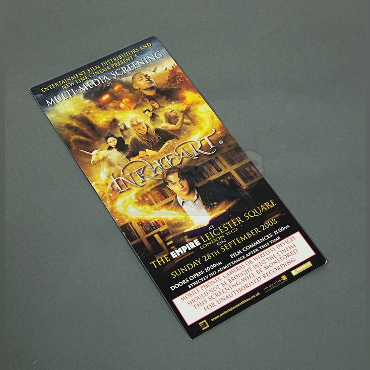 Screening Invitation | INKHEART (2008)