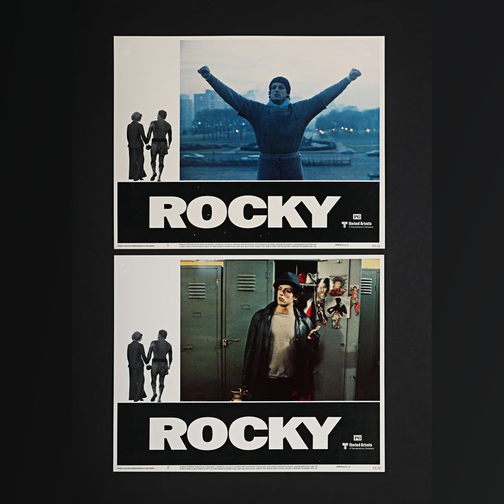 “Rocky II” Set of 8 Original Lobby Cards / Colour Front Of House Stills