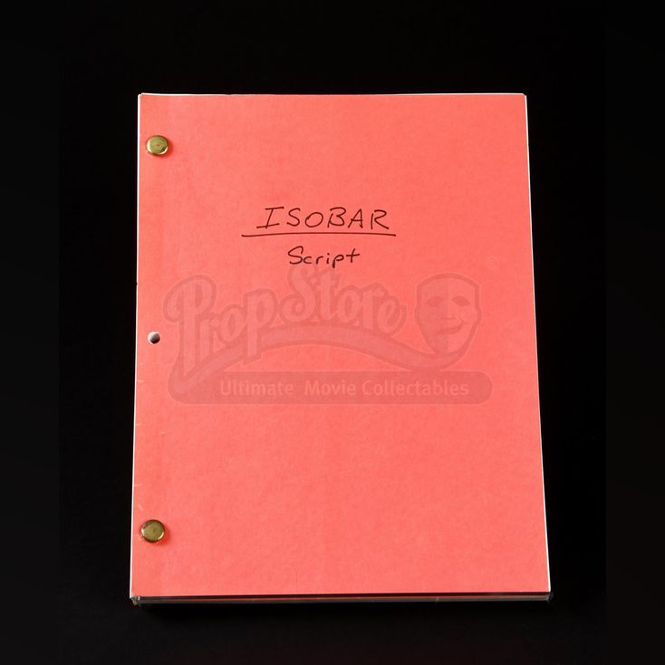 Rick Baker Auction - Lot 63 - Revised Second Draft Script | ISOBAR (1990)